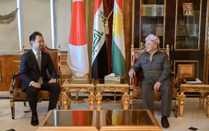 سەرۆك بارزانی پێشوازی لە شاندێکی وەزارەتی دەرەوەی ژاپۆن کرد