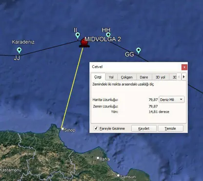 کاربەدەستانی تورکیا : کەشتی تانکەری ڕووسی میدۆلگا-٢ کە ڕۆنی ڕووەکی هەڵگرتبوو لە دەریای ڕەش هێرشی کرایە سەر، داوای یارمەتی نەکراوە