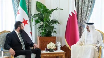 Suriye Cumhurbaşkanı ile Katar Emiri Al Sani bir araya geldi