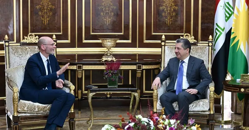 سەرۆکی حکوومەتی هەرێمی کوردستان پێشوازی لە باڵیۆزی بەریتانیا کرد