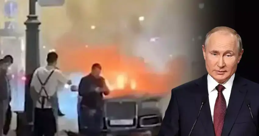 Zelensky 'Yakında ölecek' demişti! Putin’e ait limuzin patladı! 