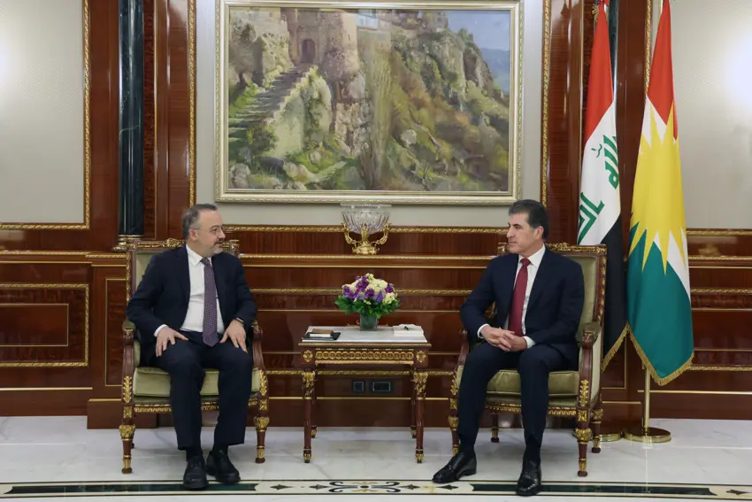 Barzani ve Yılmaz’dan Türkiye’deki barış sürecine destek vurgusu 
