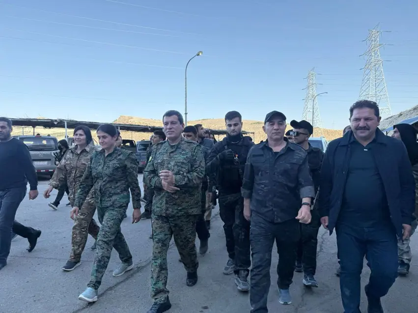 DSG lideri Mazlum Abdi Tişrin Barajı’nı ziyaret etti