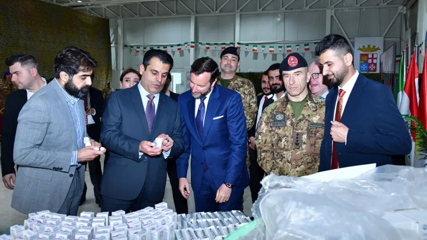Ji Îtalyayê alîkariya dermanan bo Herêma Kurdistanê