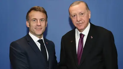 Erdoğan, Fransa Cumhurbaşkanı Macron ile görüştü