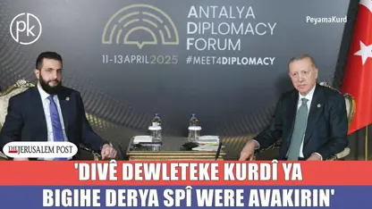 JP: Tenê bi avakirina netewa Kurd dikare pêşî li mebestên herêmî yên Tirkiyê bê girtin