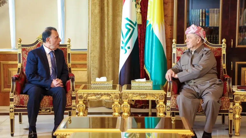 Mesud Barzani, Filistin'in yeni Erbil Başkonsolosu ile görüştü