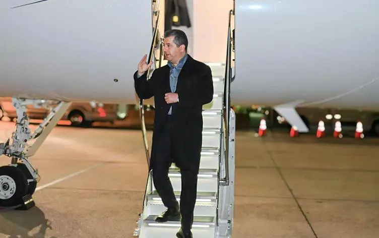 Mesrur Barzani Washington'a ulaştı