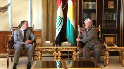 Mesud Barzani, Fransa'nın Erbil Başkonsolosu Braem'i kabul etti