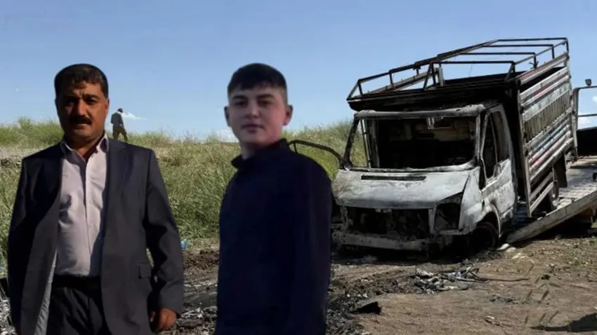Diyarbakır’da vahşet! Baba-oğul kamyonette elleri bağlı yakıldı!