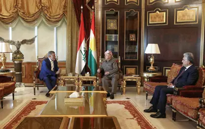 Mesud Barzani ve İzzet Şabender Irak'taki siyasi durumu görüştü