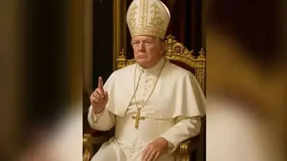 Trump kendisini papa gösteren yapay zeka fotoğrafını paylaştı
