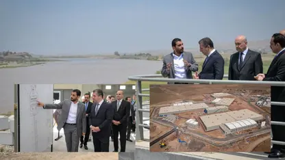 Mesrûr Barzanî serdana projeya herî mezin a ava Hewlêrê kir: Ji sedî 75 temam bûye