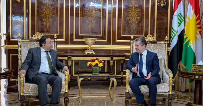 Mesrûr Barzanî û Balyozê Nû yê Hindistanê peywendiyên dualî û firînên rasterast gotûbêj kir