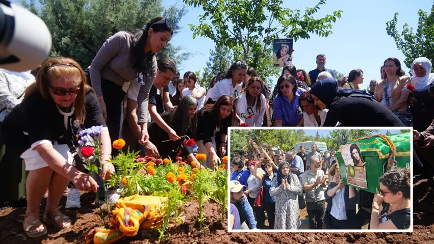 Termê Eyşe Şan li Diyarbekirê bi stran û kilaman bi xakê hate spartin