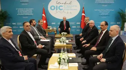 Erdoğan, İran Dışişleri Bakanı ile bir araya geldi