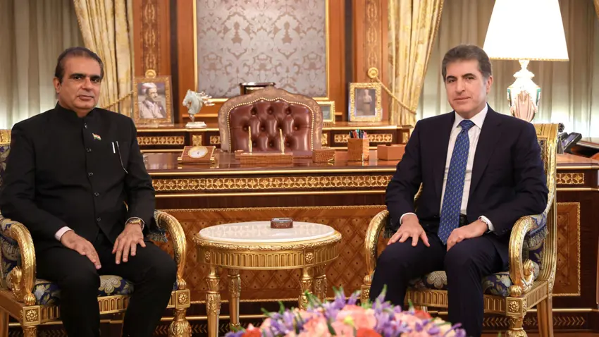 Neçirvan Barzani ve Hindistan Başkonsolosu görüştü