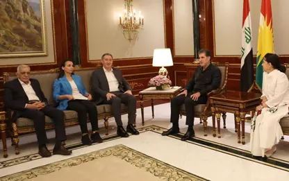 Neçirvan Barzani, DEM Parti heyetini kabul etti: Süreç ileri taşınacak
