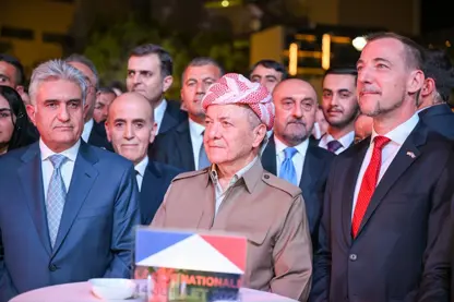 سەرۆک بارزانی بەشداری لە مەراسیمی ڕۆژی نیشتیمانی فەڕەنسا کرد