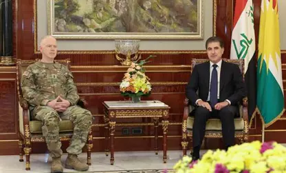 Neçirvan Barzani, koalisyon komutanı Leahy ile bir araya geldi