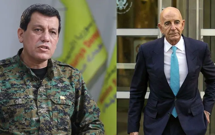 Tom Barrack ile DSG Komutanı Mazlum Abdi bir araya geldi