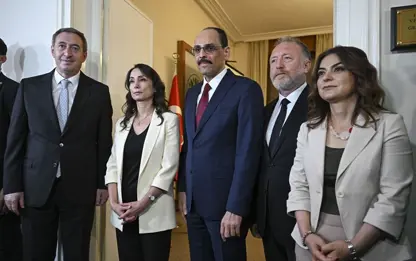 Serokê MÎTê Îbrahîm Kalin serdana DEM Partiyê kir