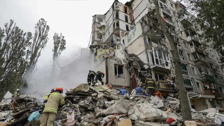 Rusya'nın vurduğu Kiev'de can kaybı 11'e yükseldi!