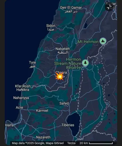 هێرشی ئامانجداری فڕۆکەیەکی بێفڕۆکەوانی ئیسرائیل بۆ سەر ئۆتۆمبێلێک لە شەقرە