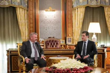 Nêçîrvan Barzanî bi Balyozê YE yê erka wî bi dawî bû re civiya