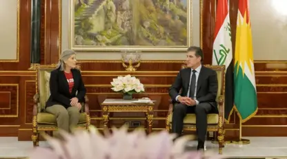 Nêçîrvan Barzani û Joni Ernst: "DAIŞ hîn jî gefek rastîn e"