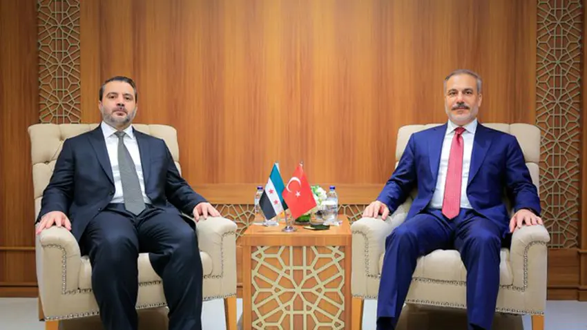 Hakan Fidan ve Suriyeli mevkidaşı bir araya geldi