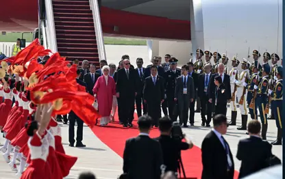 Erdoğan Çin'de: Zirveye katılacak