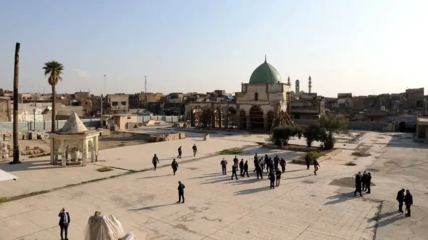 Rêber Ehmed ligel Sûdanî beşdarî merasîma mizgefta Mûsilê dibe