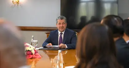 Serokwezîr Mesrûr Barzanî bi şanda danûstandinê ya Herêma Kurdistanê re civiya