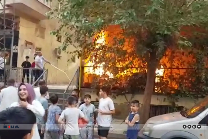 Li Farqînê agir bi mala taziyê ket lê agir vemirandin