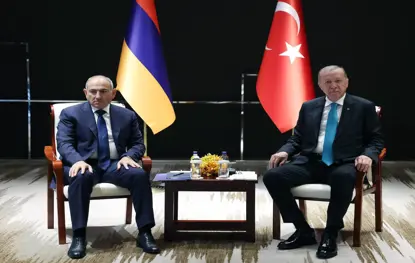 Erdoğan, Paşinyan ile bir araya geldi