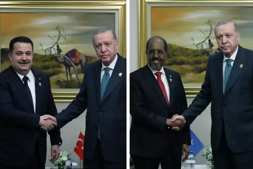 Erdoğan li Qatarê bi rayedarên Qatar, Erebistan, Somali Iraq û Sûriyê re hevdîtinan kir