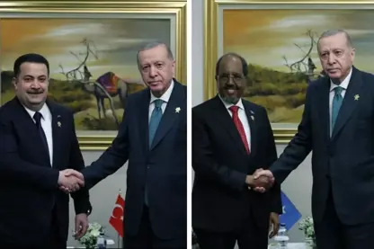 Erdoğan li Qatarê bi rayedarên Qatar, Erebistan, Somali Iraq û Sûriyê re hevdîtinan kir