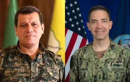 Fermandarê CENTCOMê Cooper, bi fermandarê HSDê Mazlum Abdî re hevdîtin kir