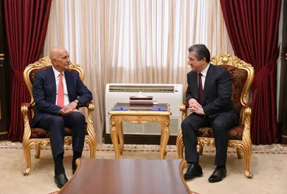 سه‌رۆکی هه‌رێمی کوردستان له‌گه‌ڵ فه‌رمانده‌ى (HSD) و سه‌رۆكى (ENKS) كۆبووه‌وه‌