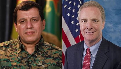 سیناتۆر ڤان هۆڵن: لەگەڵ ژەنەڕاڵ مەزڵووم باسی گۆڕانکارییەکانمان کرد، بەتایبەت لە شاری کۆبانێ