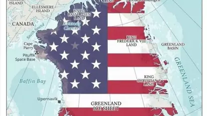 ​​​​​​​دانیمارک داوا لە ئەمریکا دەکات ڕێز لە یەکپارچەیی خاکی گرینلاند بگرێت دوای ئەوەی نەخشە بە ڕەنگی ئاڵای ئەمریکا بڵاوکرایەوە