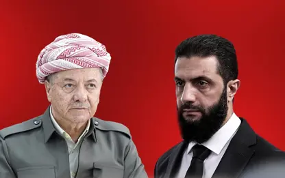 Ahmed Şara ile Mesud Barzani telefonda görüştü