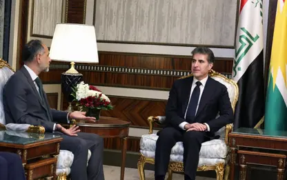 Nêçîrvan Barzanî bi balyozê Brîtanyayê re civiya: Mijar Iraq û Sûriye