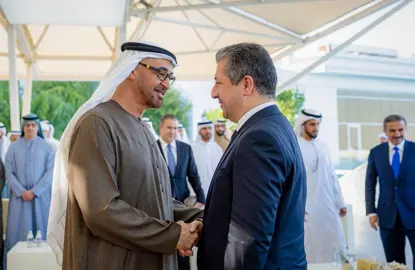 سەرۆکی حکوومەتی هەرێمی کوردستان لەگەڵ سەرۆکی ئیمارات کۆبووەوە