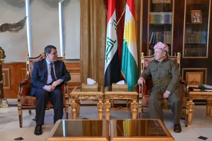 Serok Barzanî û Mezlûm Ebdî li Pîrmanê civiyan